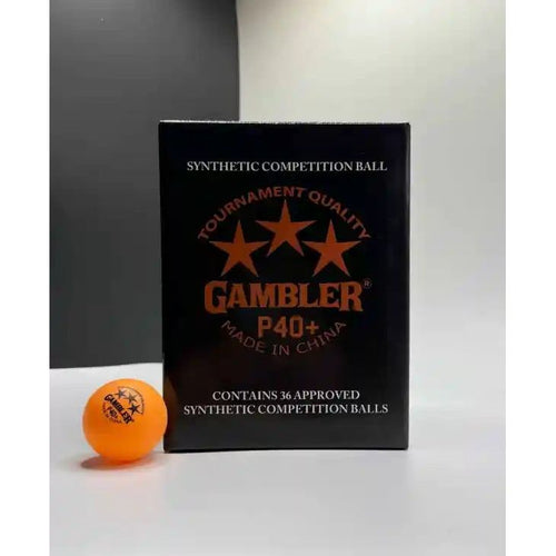 36 Gambler P40+Balls Orange - americantabletennis