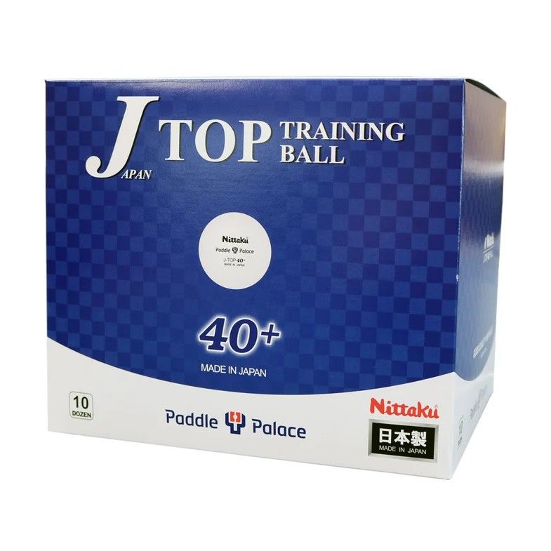 Nittaku J-Top Training Balls 40+ Ball Bulk Pack White (120) - americantabletennis