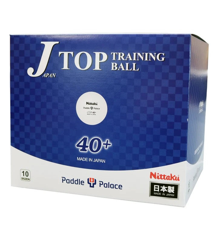 Nittaku J-Top Training Balls 40+ Ball Bulk Pack White (120)