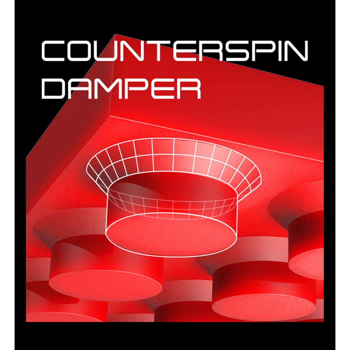 ANDRO Rasanter R 45 Tafeltennisrubber - Energy Cell Spons - 45° Medium - Voor Offensief Spel Met Veel Spin En Tempo