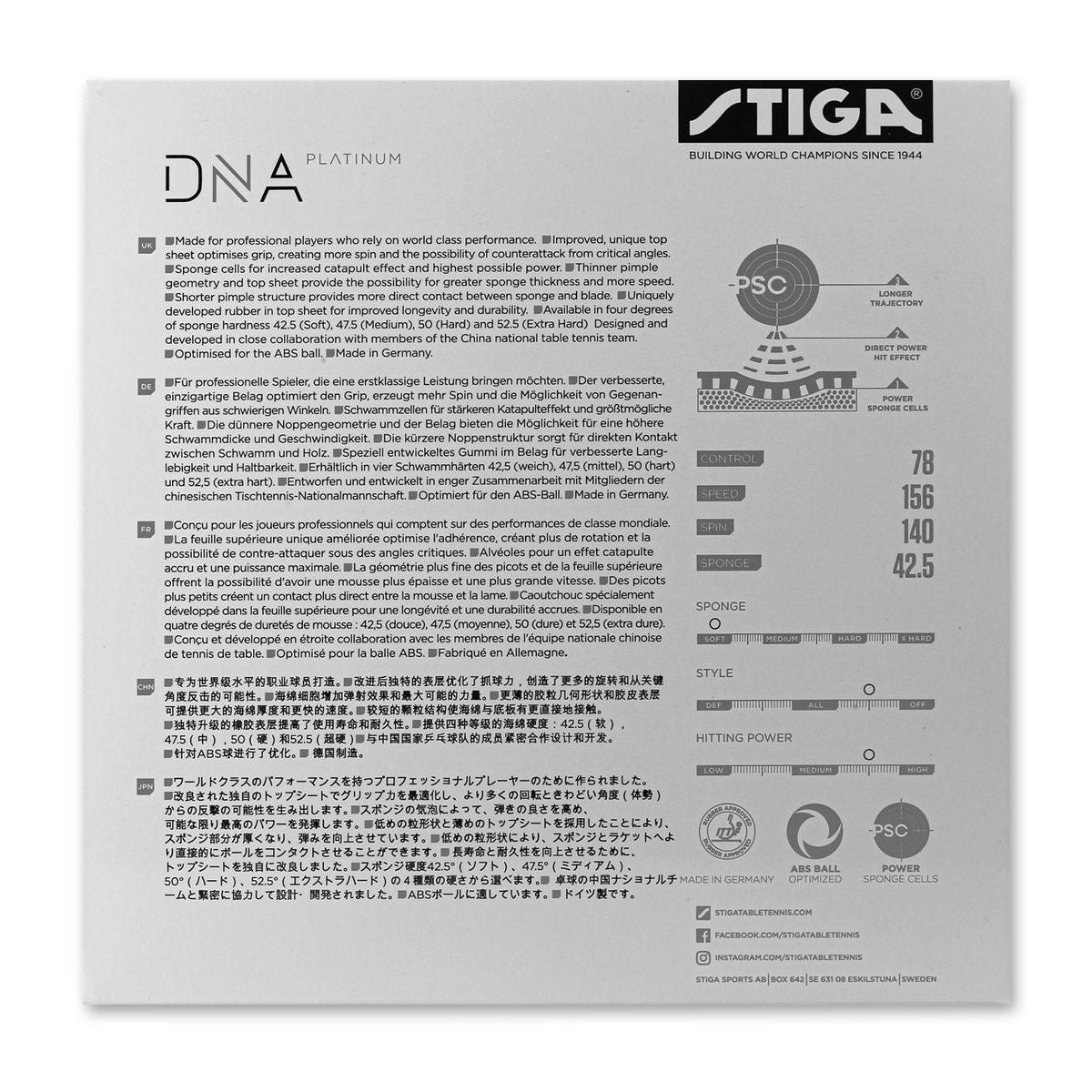 Stiga DNA Platinum S