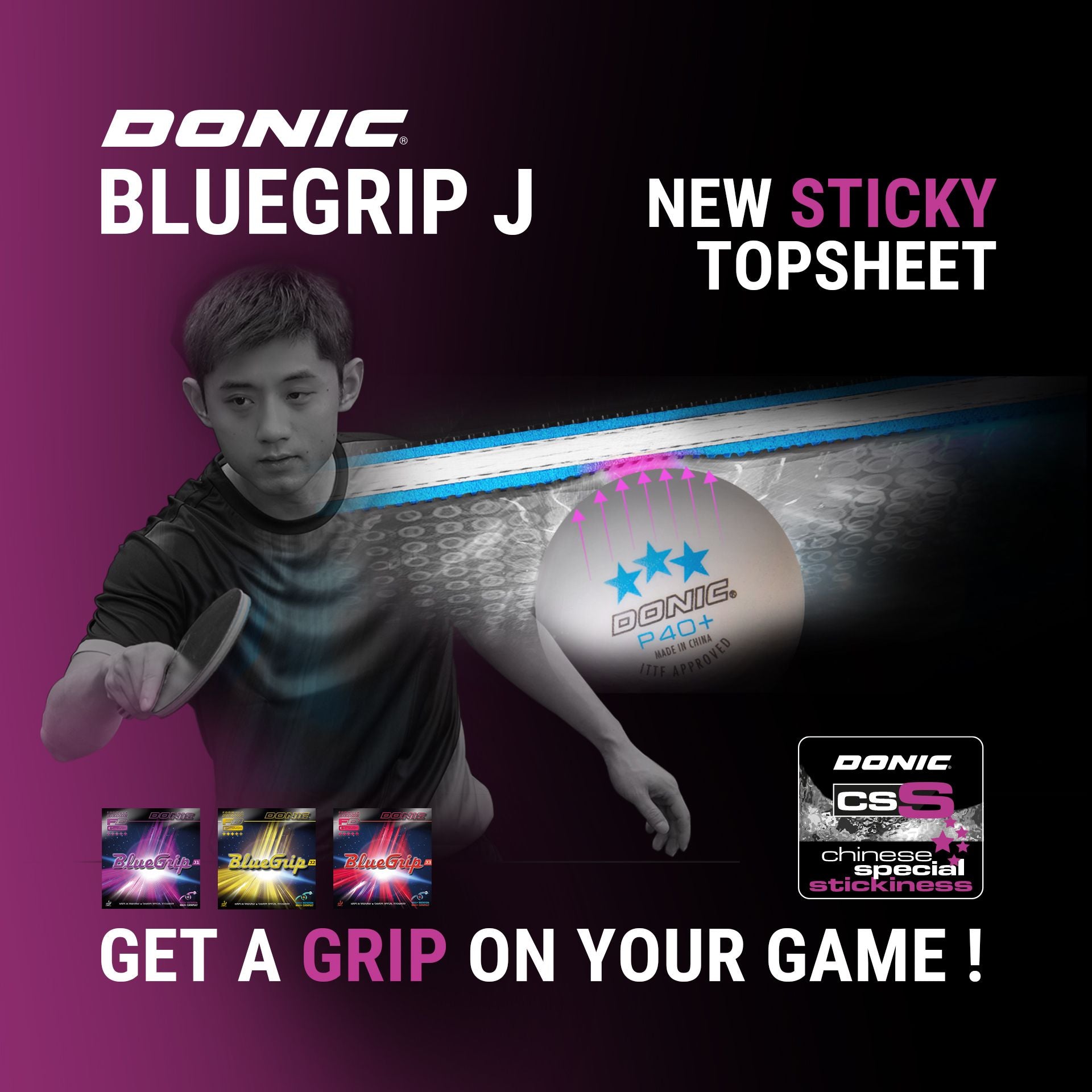 Donic BlueGrip J2 – American Table Tennis